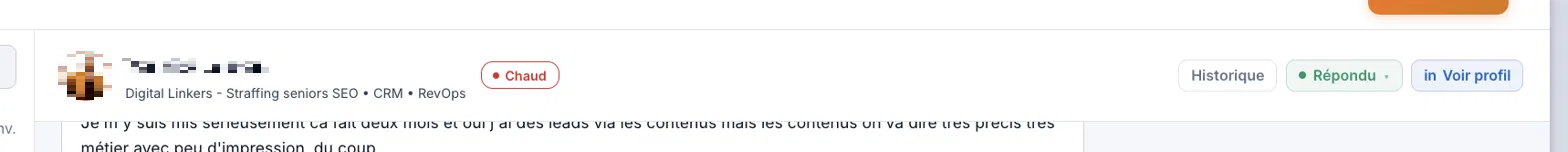 Score et indicateur d'intérêt